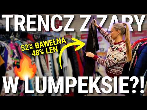 JEANSY MASSIMO DUTTI I TRENCZ ZARA W LUMPEKSIE?! 😱 Szybkie łowy z przymierzaniem 🔥
