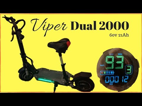 Viper Dual 2000 60v Electric Scooter - 70+km/h
