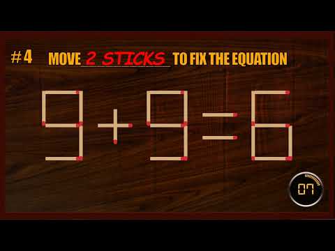 Matchstick Puzzle #109| Matchstick Logic Puzzles |Matchstick Puzzles with Answers| Matchstick Tricks