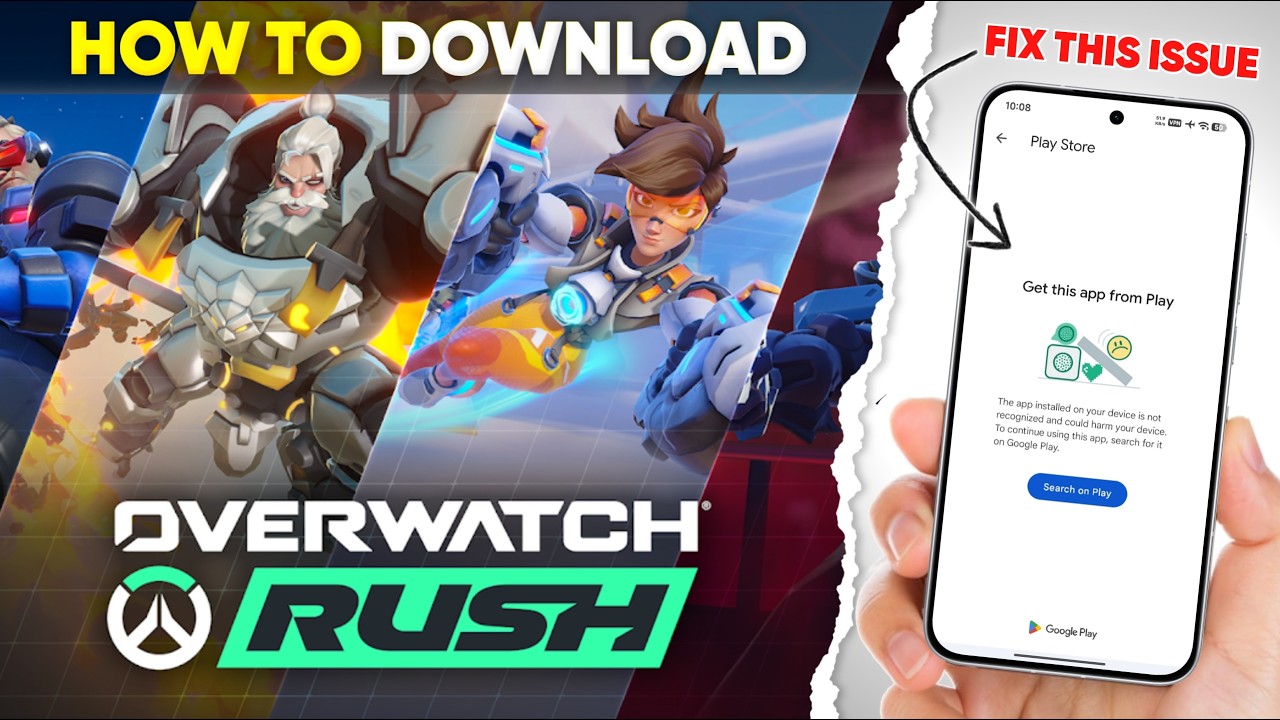How to Download Overwatch Rush (Mobile) | Fix Google Play Issue!