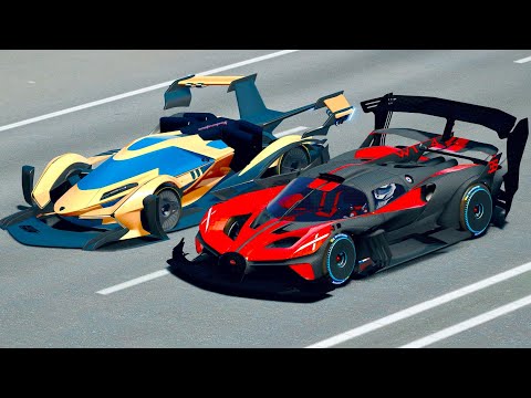 Bugatti Bolide GTR Concept vs Lamborghini V12 GTR Concept