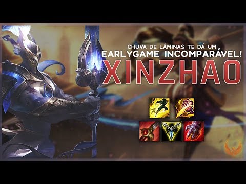 CHUVA DE LÂMINAS TE DÁ UM EARLYGAME INCOMPARÁVEL! - XIN ZHAO JUNGLE GAMEPLAY [PT-BR]
