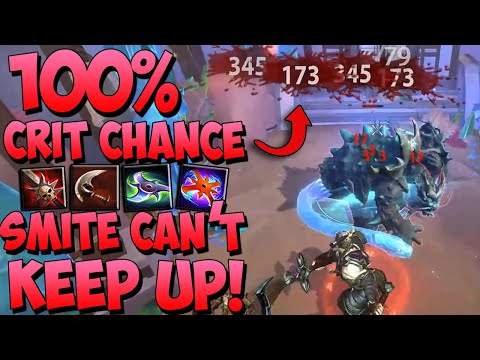OVER 100% CRIT CHANCE WITH AOE AUTOS IS TOO MUCH FOR SMITE! - Masters Ranked Duel - SMITE