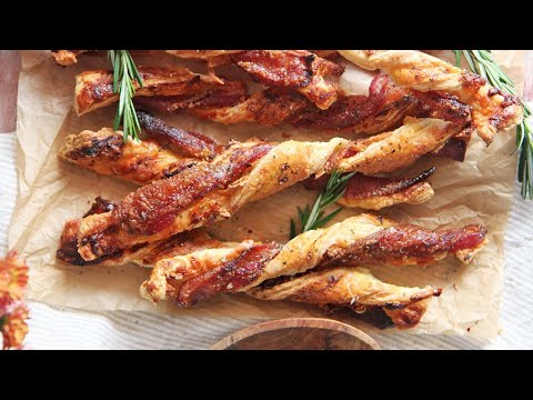 Gruyere Candied Bacon Twists