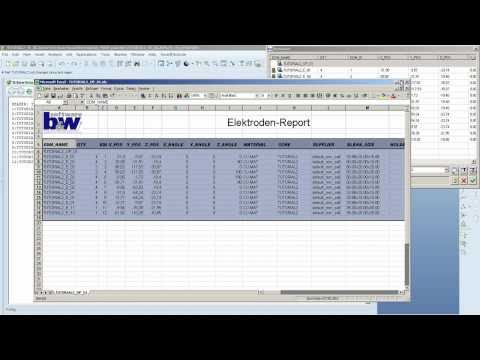 SMARTElectrode 6.0 for Pro/ENGINEER - data export - B&W Software