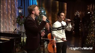 David Archuleta &amp; Peter Hollens @ LightTheWorldLIVE - ANGELS WE HAVE HEARD SO HIGH (12 Dec 2017)