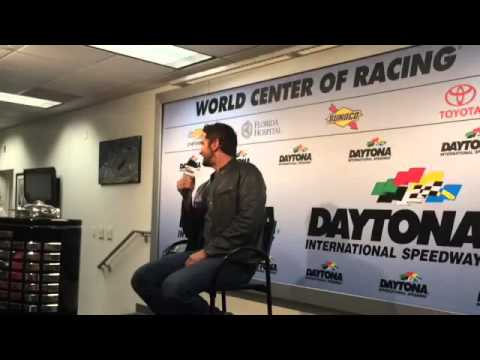 Gerard Butler at the Daytona 500 Press Conference