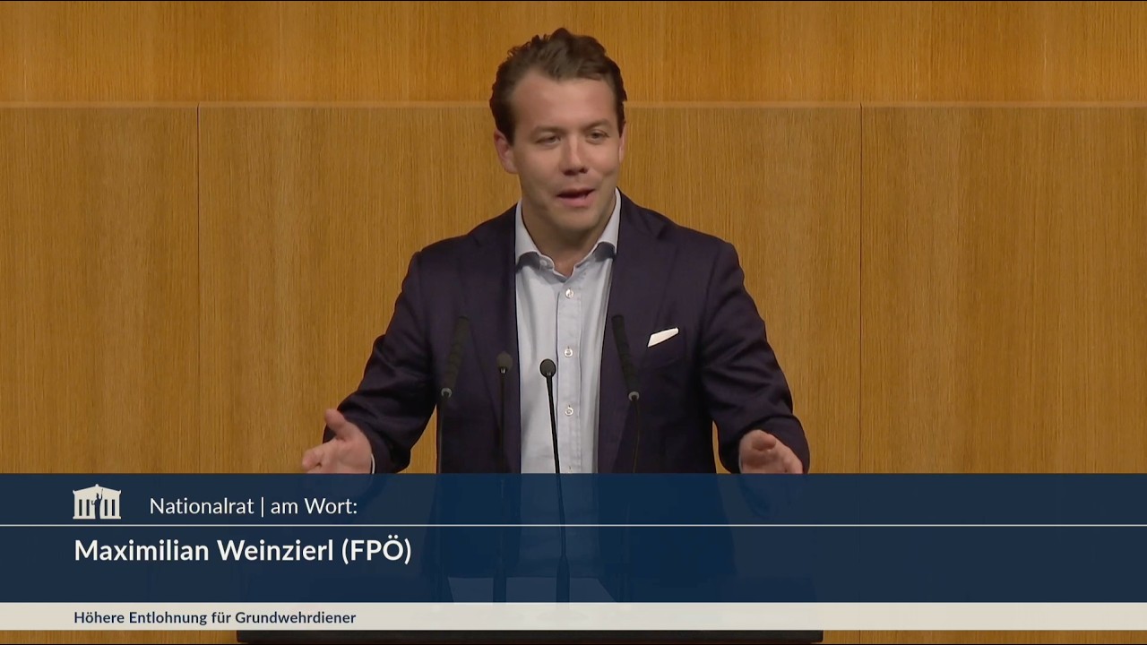 Maximilian Weinzierl - Grundwehrdiener-Entlohnung auf Mindestsicherung anheben - 23.9.2026