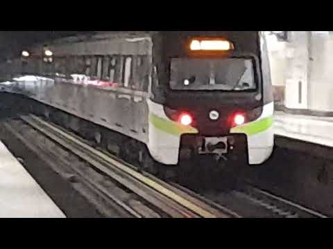 Athens metro trains at Dafni station (line 2)