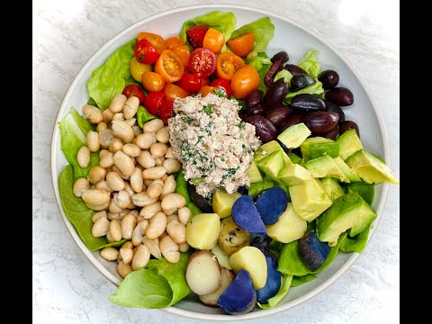 Nicoise Salad with Walnut Pate