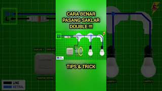 Download lagu 🟡 😱 CARA BENAR 👉 Pasang Saklar Double ⚡⚡⚡ #instalasilistrik #saklarseri #saklardouble #saklarganda mp3