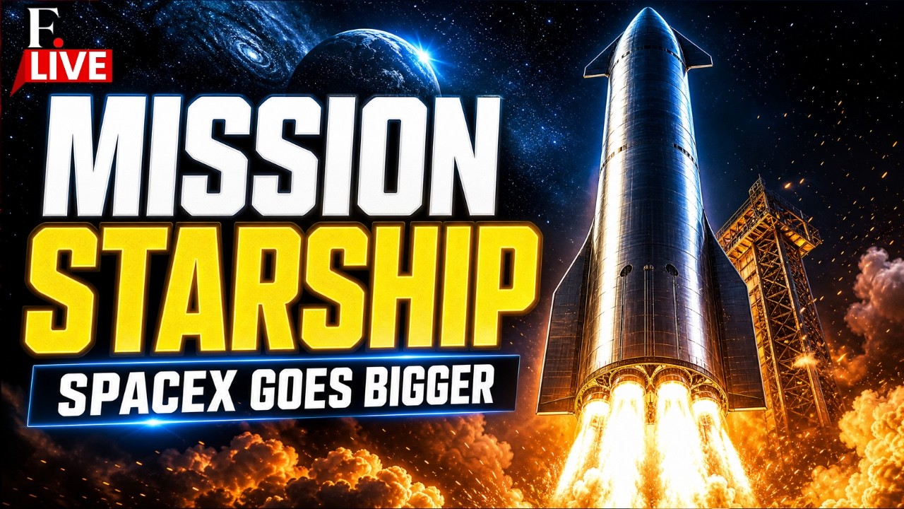 LIVE: SpaceX Launches Its Biggest Starship Yet | Key Step Toward NASA’s Moon Mission