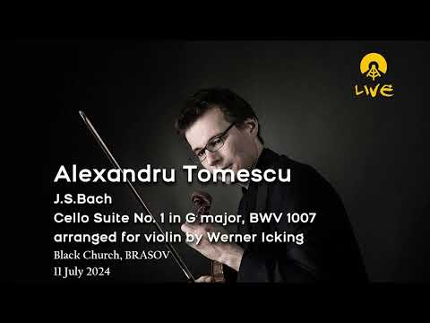 Alexandru Tomescu | J.S.Bach Cello Suite No.1 BWV 1007 | arranged for violin | 바흐 | 첼로모음곡1번 | 바이올린편곡