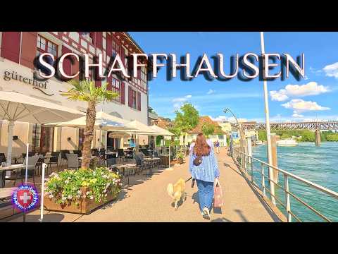 SCHWEIZ SCHAFFHAUSEN ✨ Die Schönheit der Altstadt erkunden / Zentrum, Rhein & Schloss Munot 4K