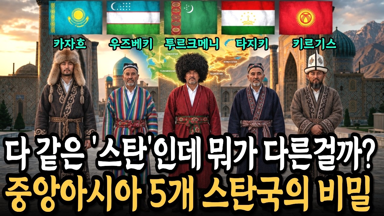 다 같은 '스탄'인데 뭐가 다른걸까? 중앙아시아 5개 스탄국의 비밀｜역사｜세계사｜소련