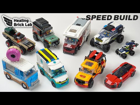 COMPILATION Lego City 2025 Vehicle sets Speed Build