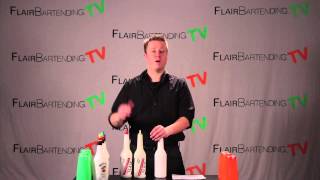 Juggling 3 Bottles: Getting Started (Flair Bartending TV Lesson 100)