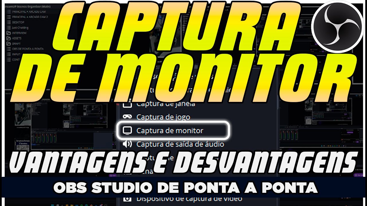 Captura de tela, janela ou jogo no OBS: qual usar?