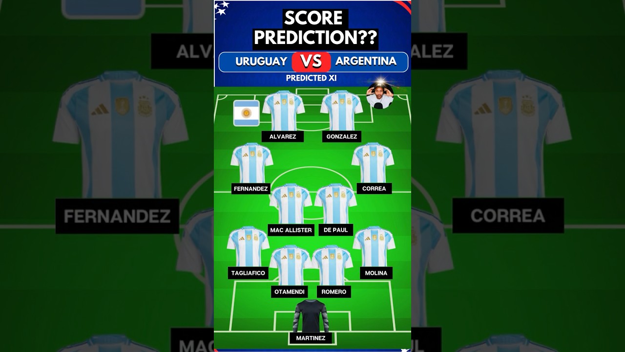 URUGUAY vs ARGENTINA: PREDICTED LINEUPS 🔥⚽ | WORLD CUP Qualifying!