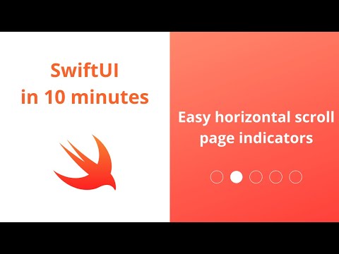 Horizontal scrolling page indicator | SwiftUI in 10 minutes | 2020