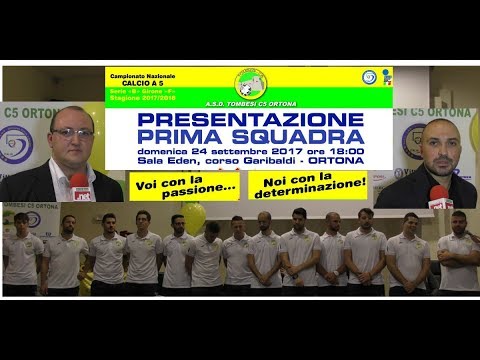 Presentazione Tombesi Ortona calcio a 5 2017 2018