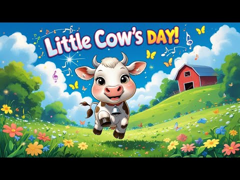The Little Cow’s Day 🐄 | Fun Animal Rhyme for Kids | Moo Moo Song | HARMONY KIDS