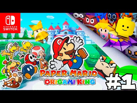 PAPER MARIO The Origami King Part 1 - Nintendo Switch Super Mario Bros Cartoon Video Game