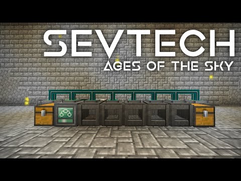 SevTech: Ages of the Sky Ep. 55 AE2 Processor Automation With Xnet