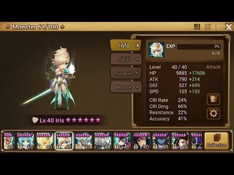 Summoners War | Monster Spotlight : Iris the Light Magic Knight + Guild War Gamplay