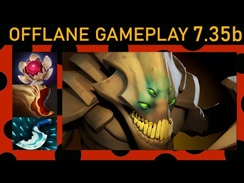✨Sand King 71% Kill participation! Offlane Gameplay 7.35b - Dota 2 Top MMR