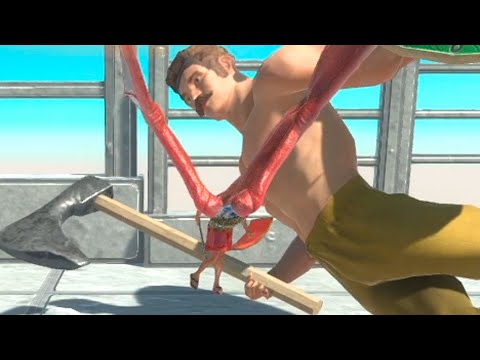 Giant Crixus the Gaul & Flying Romanus vs RANDOM UNITS - Animal Revolt Battle Simulator