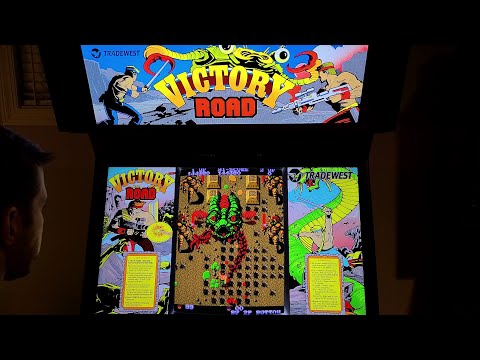 Ikari Warriors II: Victory Road Arcade Cabinet MAME Playthrough w/ Hypermarquee