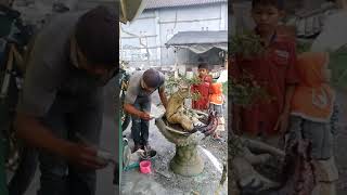 preview picture of video 'Pembuatan pot semen unik'