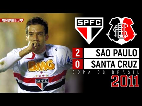 São Paulo 2-0 Santa Cruz - 2011 - In a hard-fought match, qualification for the Copa do Brasil wa...