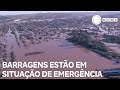 Cinco barragens estão em situação de emergência no RS