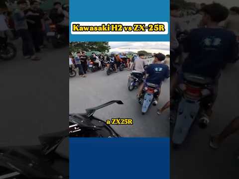 Kawasaki H2 vs ZX-25R!