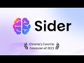 Sider 4.0 (ChatGPT Sidebar): Enhance workflow with ChatGPT, Claude, Bard for search, read, and write