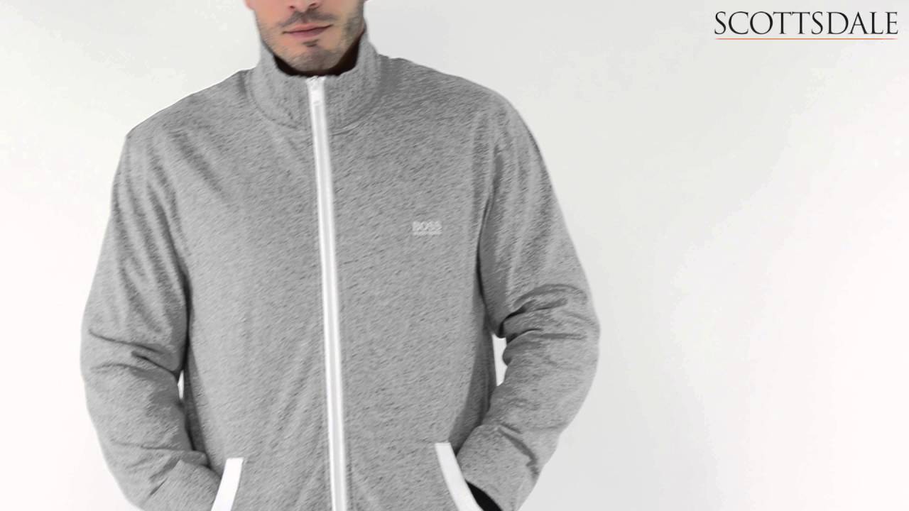 Hugo Boss Full Zip Track Jacket Medium Grey