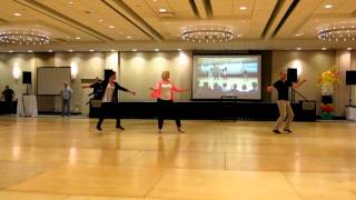 Ain't No Way ~ Line Dance - Demo by [Team International] Debbie, Simon &amp; Jose @ 2015 WCLDM