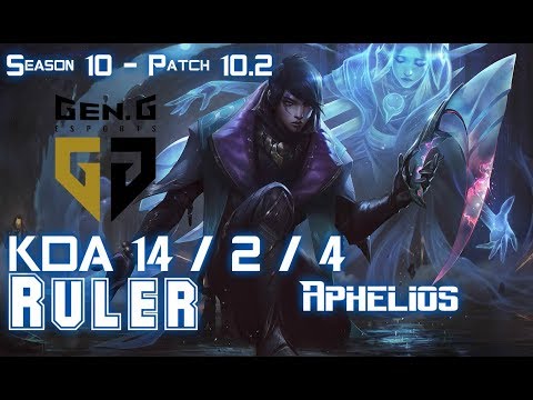 Gen Ruler APHELIOS vs TWITCH ADC - Patch 10.2 KR Ranked