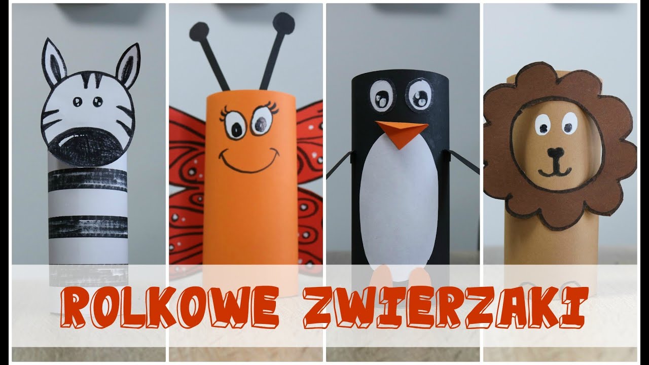 Zwierzaki z rolek po papierze toaletowym DIY | DIY Paper Rolls Animals