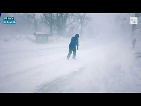 Mike Seidel TWC Blizzard Highlights Holland, MI 12-23-2022