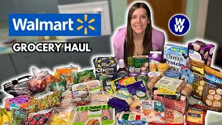 HUGE Healthy WALMART Grocery Haul | WeightWatchers Points | Healthy Meal Ideas For Weight Loss