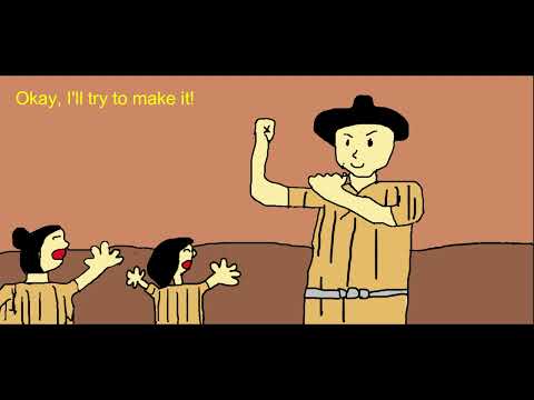 日本文化学科 おねえちゃんとむぎつき（The sister and the barley）