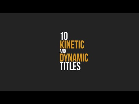 Kinetic Titles Motion Graphics Templates