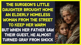 Little girl brought home an elderly homeless woman to keep her warm. When her father saw her...