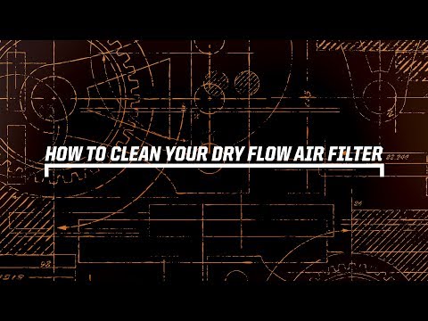 How to clean a Dryflow Air Filter (synthetic filter)