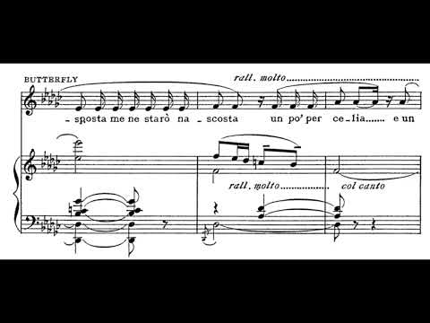 Un bel di vedremo (Madama Butterfly - G. Puccini) Score Animation