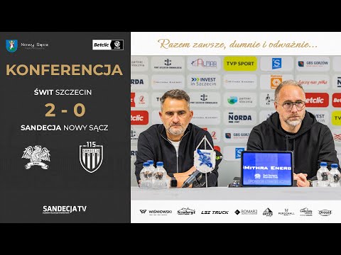 Świt Szczecin - Sandecja Nowy Sącz 2:0 (0:0) | pomeczowa konferencja prasowa | 30.11.2025