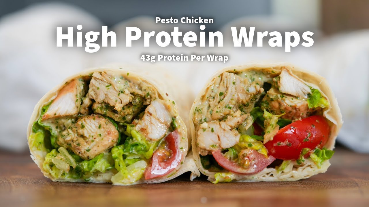 High Protein Chicken Pesto Wrap by Chef Jack Ovens — recipe photo
